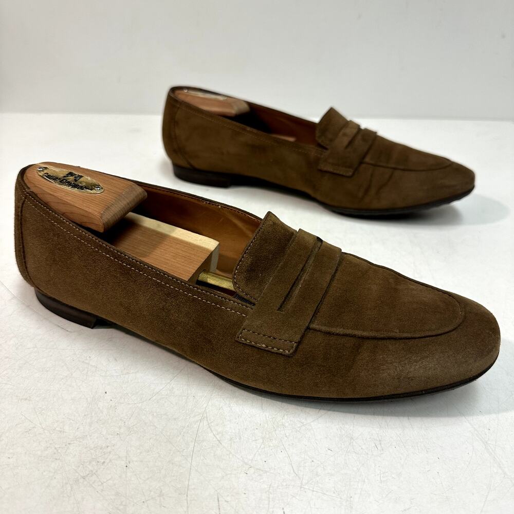 VERY GOOD Paul Green Munchen Snuff Suede Penny Loafer Made in Austria UK 7 US 8 - Picture 4 of 10